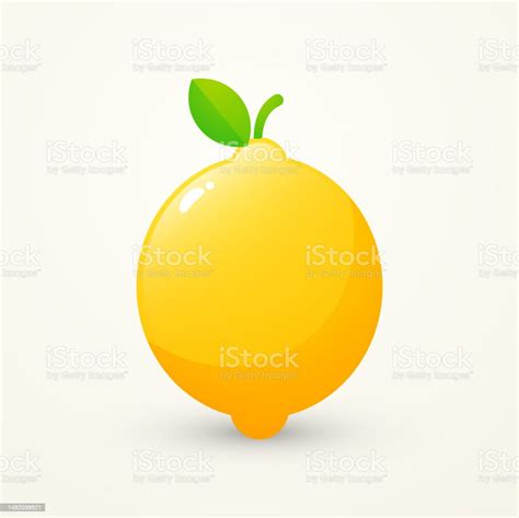 Cute Lemon Icon Vector Illustration Stock Illustration Download Image