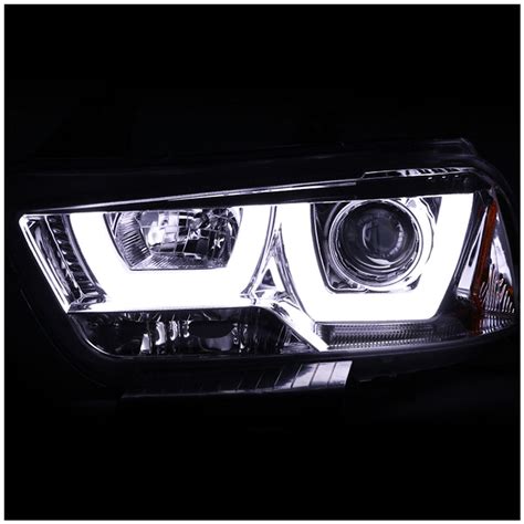 Chrom Projektor Scheinwerfer Mit Led F R Dodge Charger