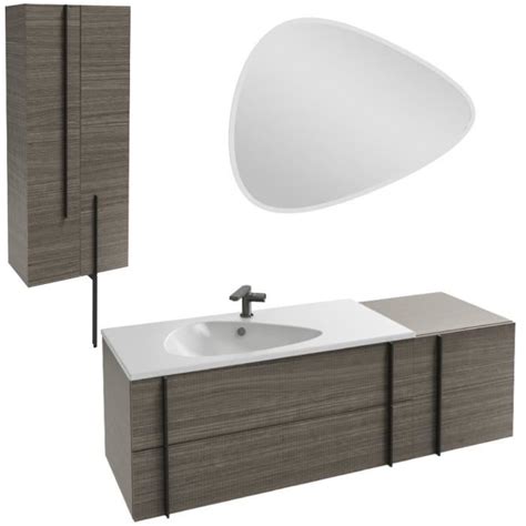 Meuble Lavabo Simple Vasque Cm Jacob Delafon Nouvelle Vague Chene