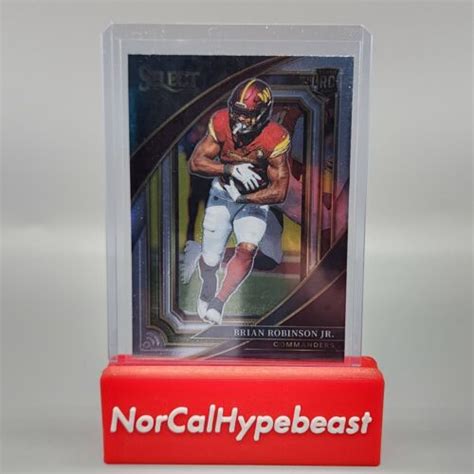 Panini Select Football Brian Robinson Jr Rc Suite Level Base