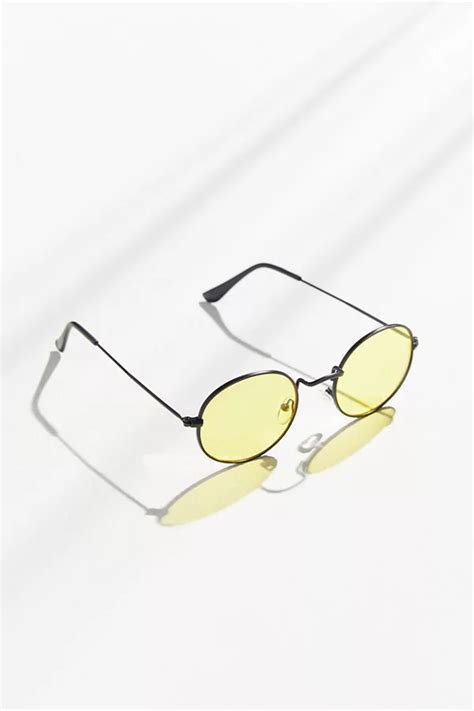 Ojai Slim Oval Sunglasses Urban Outfitters