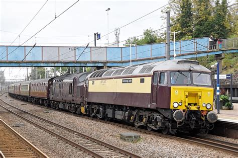 57313 Wcr Class 57 3 57313 Scarborough Castle And Class 37 Flickr