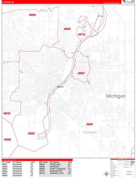 Maps Of Saginaw Michigan