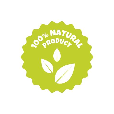 Premium Vector 100 Natural Products Sticker Label Badge And Logo