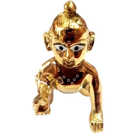 Buy Brass Laddu Gopal Statue Krishna Thakurji Murti Idol For Home