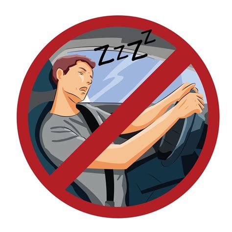 Man Sleeping While Driving Dangerous Drive Don T Drive If Sleepy