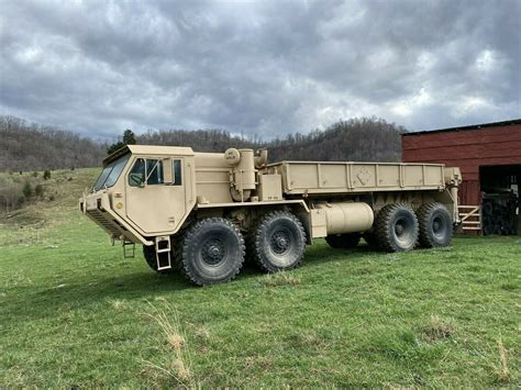 1989 Oshkosh M977 Hemtt Truck Military Grove Crane Equipped