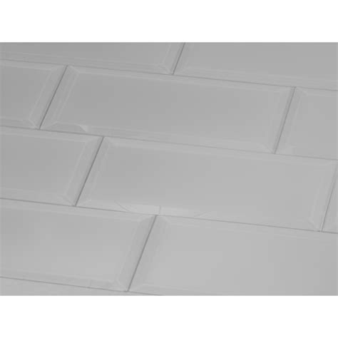 Frosted Elegance 3 In X 12 In Glass Subway Tile In Josephine Matte