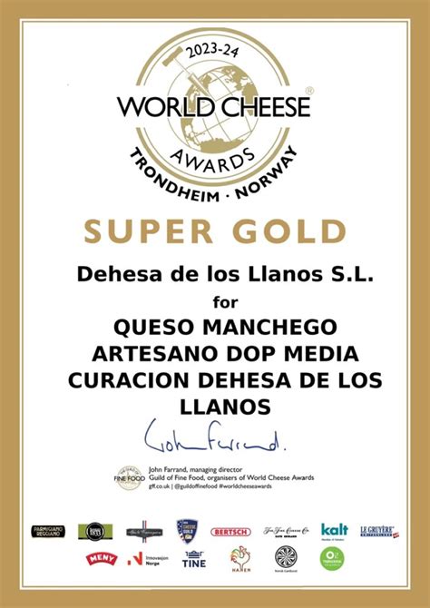 Dehesa De Los Llanos Ha Obtenido La Medalla Supergold De Los World