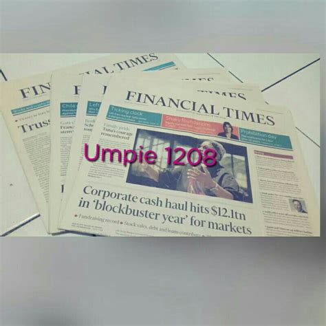 jual harga  koran koran bahasa inggris financial timeskoran