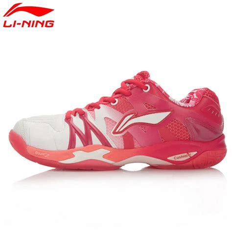 Li Ning Women Professional Badminton Shoes Bounse Cushion Lining Sport Shoes Sneakers Ayal024