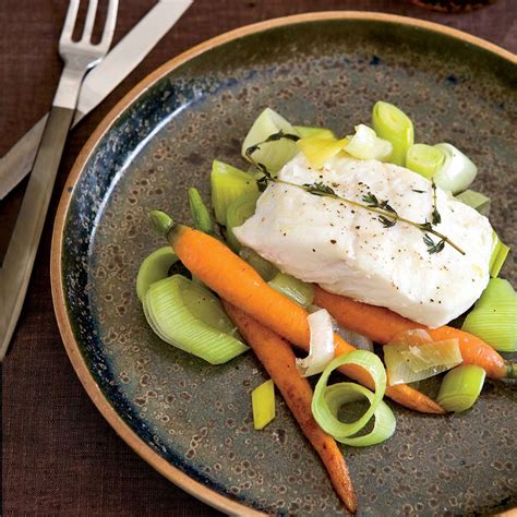 Casserole-Baked Halibut with Leeks and Carrots Recipe - Melissa Perello