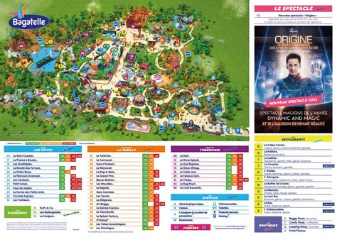 Parc Bagatelle Map And Brochure 2001 2023 ThemeParkBrochures Net