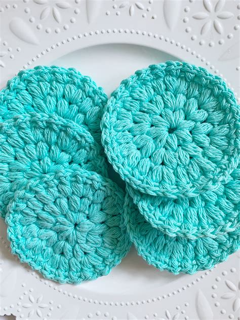 6 Crochet Drink Coasters Coffee Bar Coasters Aqua Table Etsy In 2020