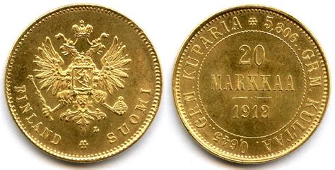 NumisBids Holmasto Auction 160 Lot 608 Gold Coins Finland 20