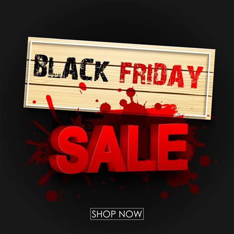 Wooden sign black friday sale 7000098 Vector Art at Vecteezy