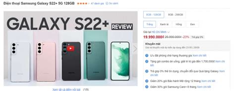 Giá Galaxy S22 Plus Tháng 9 2022 Rẻ Hơn Galaxy S22 Ultra Gần Chục Triệu Màn Lớn áp đảo Iphone 13