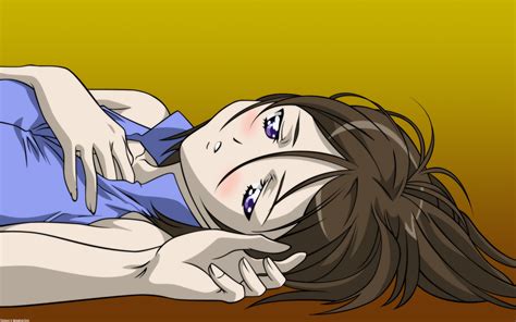 Wallpaper Drawing Illustration Anime Brunette Cartoon Sadness