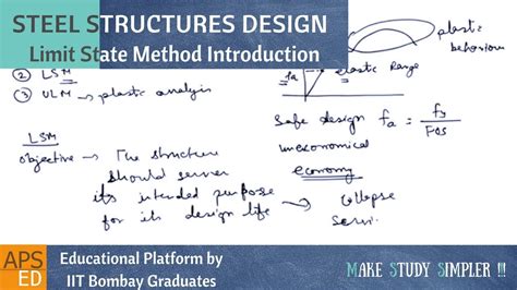 Limit State Method Design Of Steel Structures Youtube