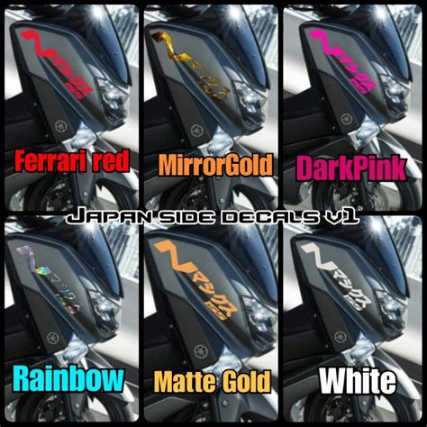 Nmax Japan Side Decals 1 Side Only Shopee Philippines