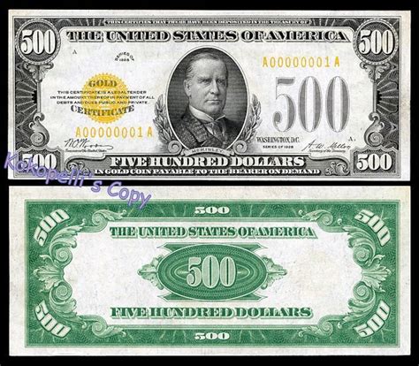 Dollar Gold Certificate Free Shipping Must Read Etsy