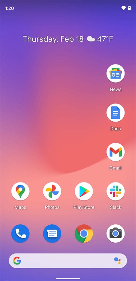 Android 12 DP1: Pixel Launcher gains new 4x5 grid option