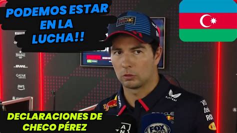 Esto Dijo Checo P Rez Se Mostr Feliz Y Confiado Luego De Gran