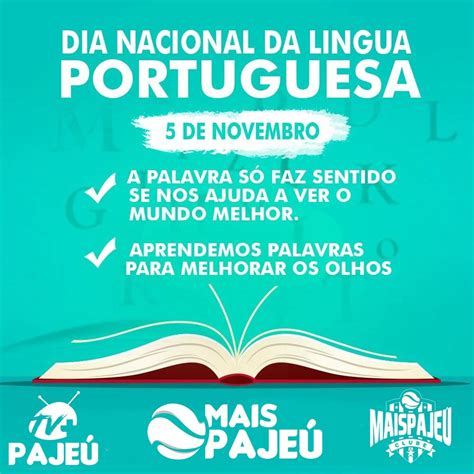 De Novembro Dia Nacional Da L Ngua Portuguesa Blog Mais Paje