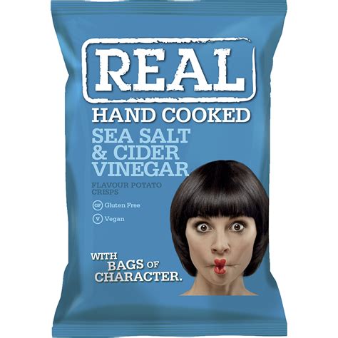 Sea Salt Cider Vinegar Crisps Zak 150g Brauer Food