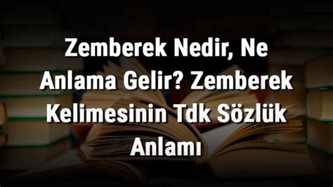 Zembil Nedir Ne Anlama Gelir Zembil Kelimesinin Tdk Sözlük Anlamı