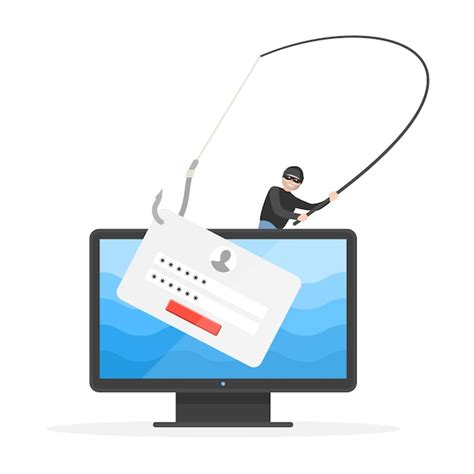 Phishing E-mail Internet Threat Protection 2d Illustration Shows - Clip ...