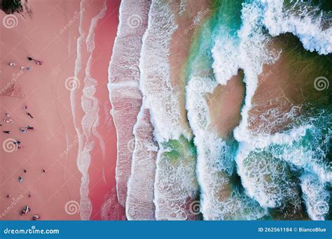 Vue Spectaculaire Sur Le Sommet Depuis La Photo De Drone De Belle Plage