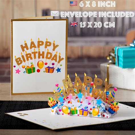 Happy Birthday Pop Up Card By Devine Popup Cards D Birthday Card For