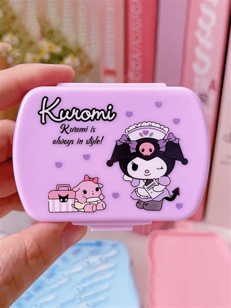 Pi Ce Bo Te De Rangement Mignonne Sanrio Hello Chat Kuromi Kawaii