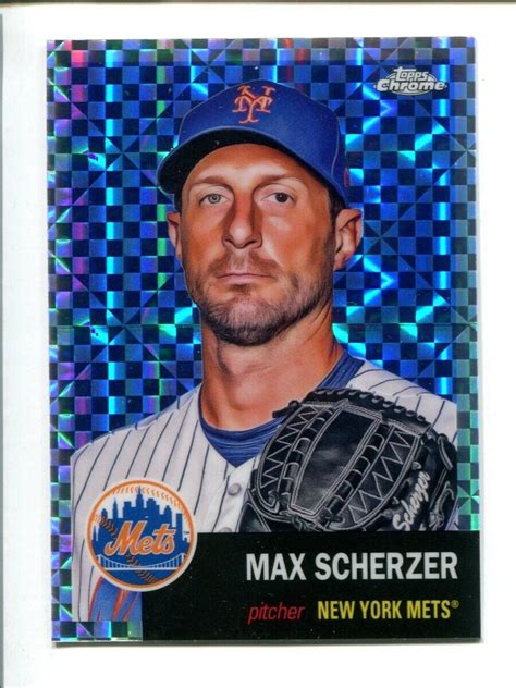 Topps Chrome Platinum Anniversary X Fractor Max Scherzer Ebay