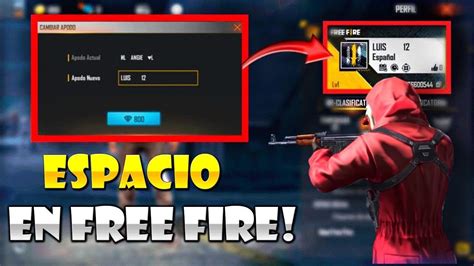 COMO PONER ESPACIO EN EL NOMBRE DE FREE FIRE SOLUCIÓN 2021 NOMBRE