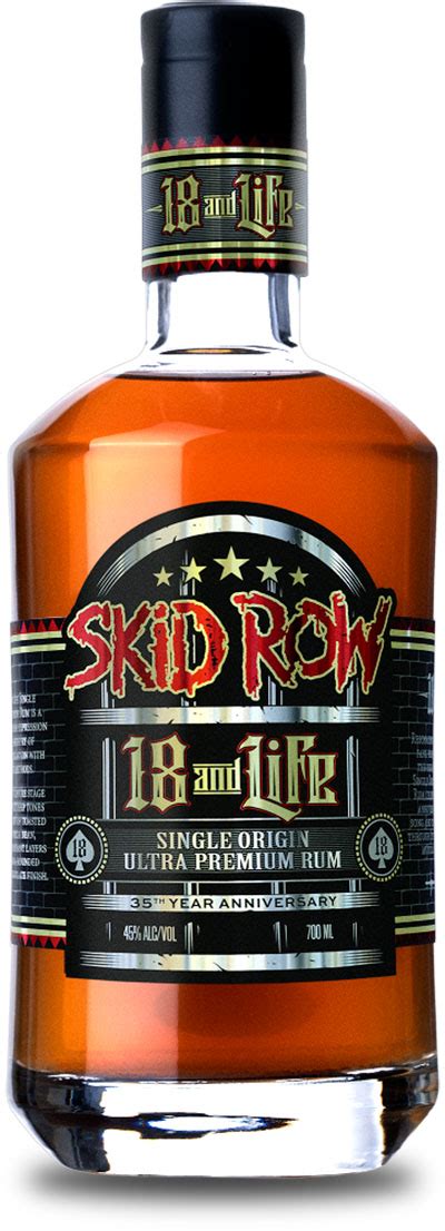 Skid Row Spirits And Life Ultra Premium Rum Brands For Fans