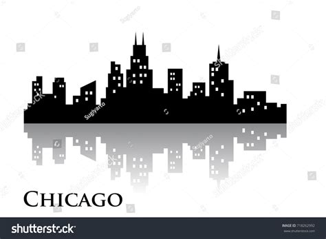 Chicago Skyline City Logo Vector Stock Vector (Royalty Free) 718262992 ...