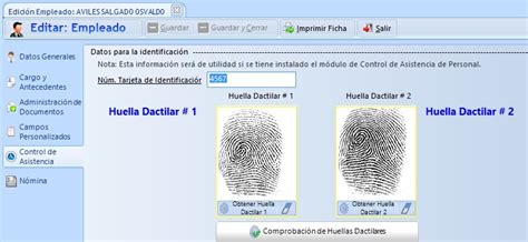 Registro De Huellas