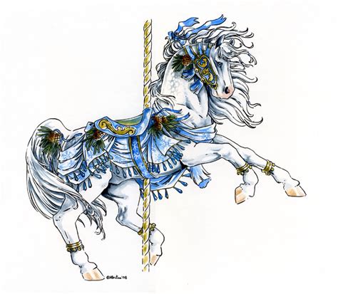 Carousel Horse Drawing at GetDrawings | Free download