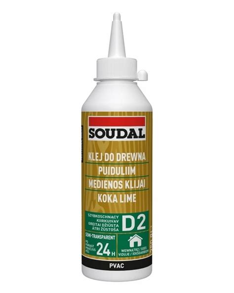 Soudal Klej Do Drewna Szybkoschnący D2 64A 250g Mały D2 107628 Cena