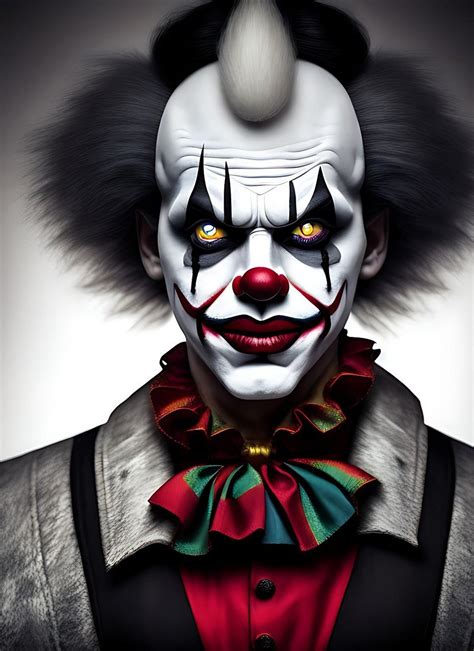 Evil Clown Face Paint Designs