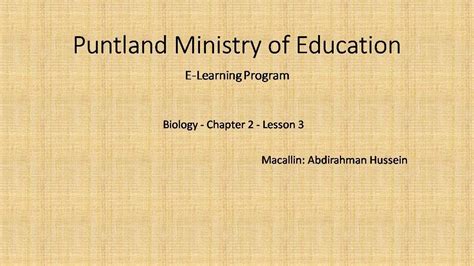 Biology Chapter 2 Lesson 3 Youtube