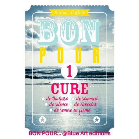 Carte BON POUR 1 Cure Blue Art Editions