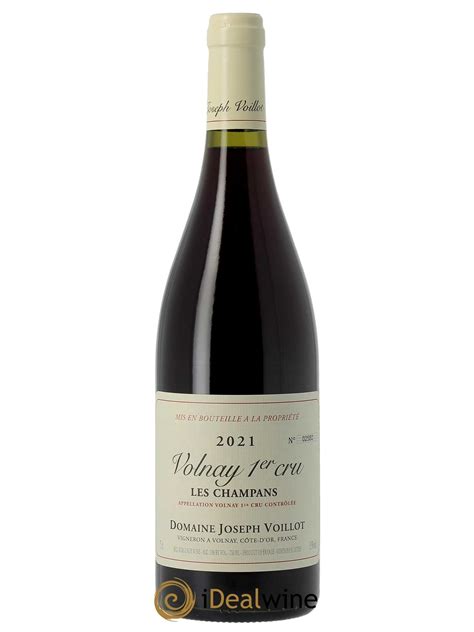 Acheter Volnay Er Cru Les Champans Joseph Voillot Domaine Lot