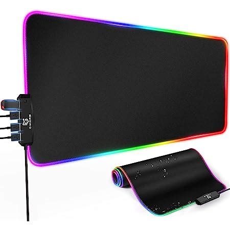 TECHVIDA Alfombrilla De Raton Gaming RGB 800 300 4 Mm Grande Para