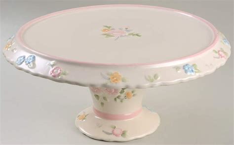 Tea Rose Diameter Pedestal Cake Stand By Pfaltzgraff Replacements