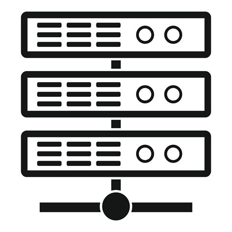 Storage Data Server Icon Simple Style 14520079 Vector Art At Vecteezy