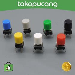 Jual Tactile Switch Push Button Plus Free Cap Warna Pcs Kota