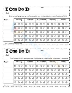 Behavior Contracts Worksheets